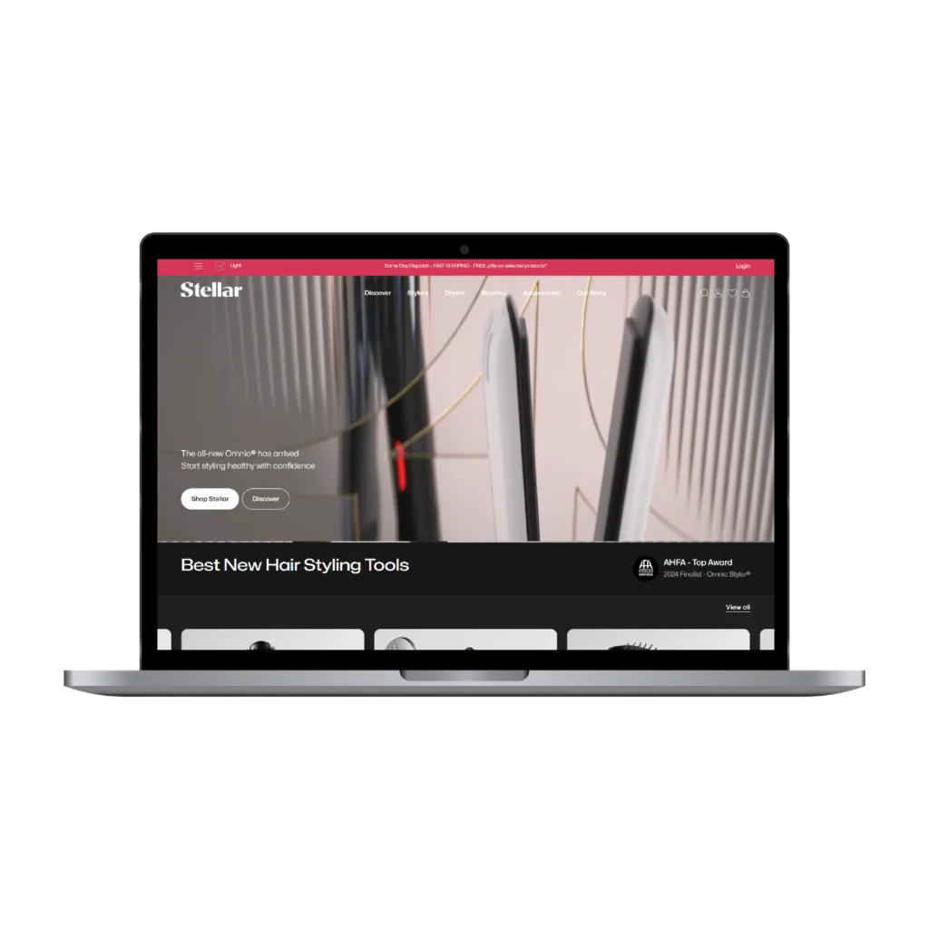 Stellar Hair – Shopify E-commerce Development